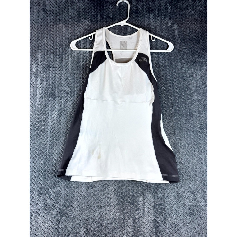 The North Face Flight Series Tank Top Womens XS White Black Scoop Neck Racerback